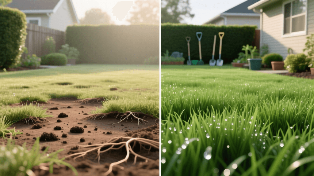 Lawn Grub Recovery: A Before and After Transformation Guide