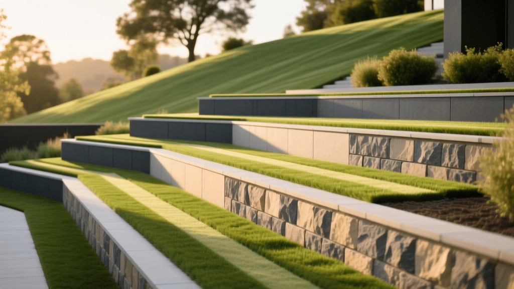 2026 Sloped Backyard Terracing: Segmental Walls For Lawn Stripes