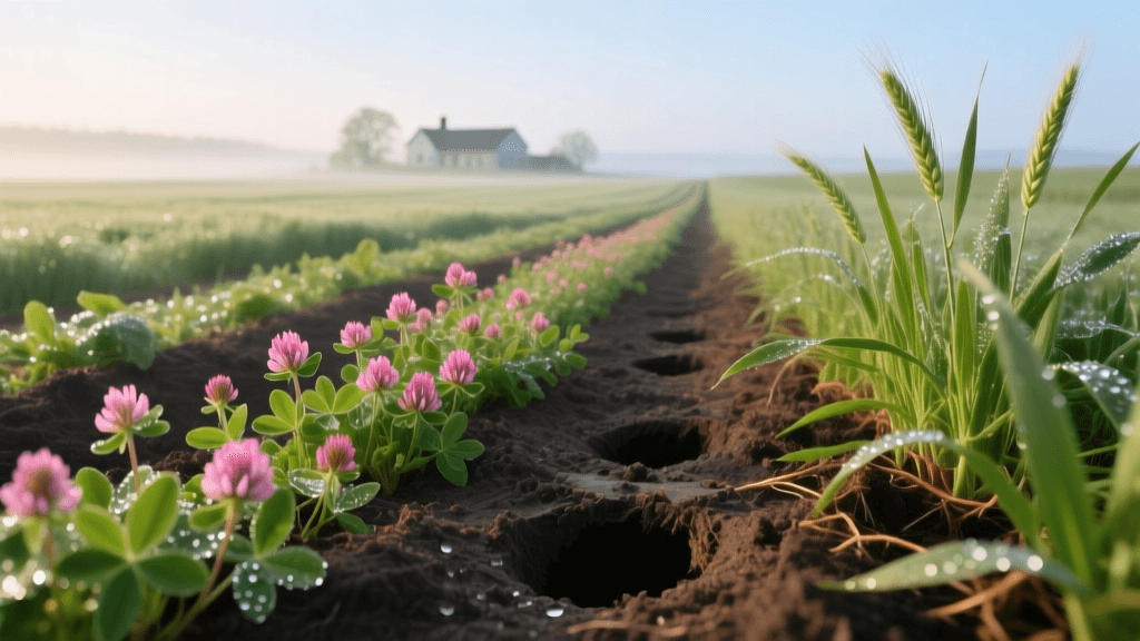 Crimson Clover vs Winter Rye: 2026 Cover Crop Aeration Guide