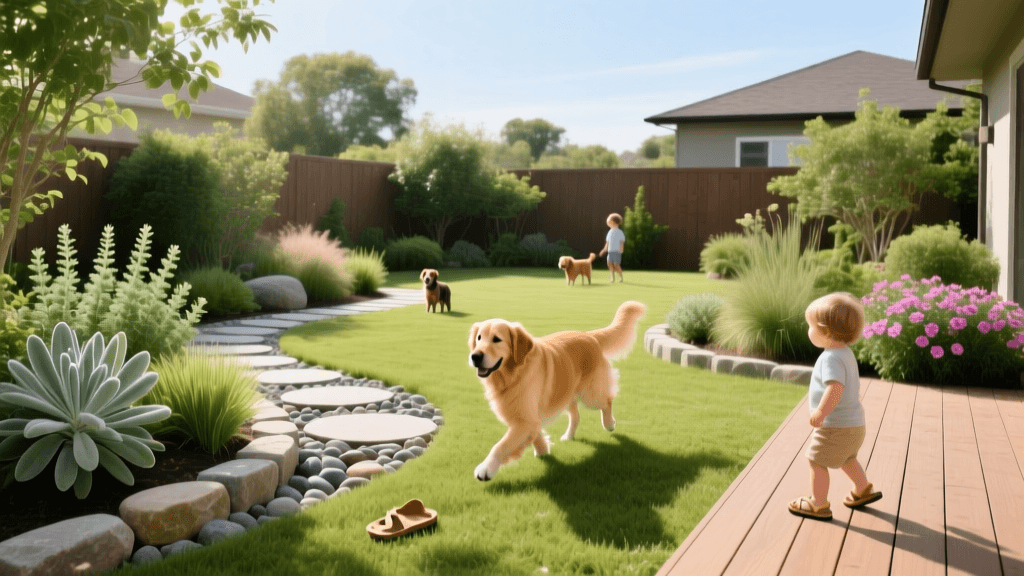 Pet and Family Safe Yard Design: Non-Toxic Plants & Durable Turf