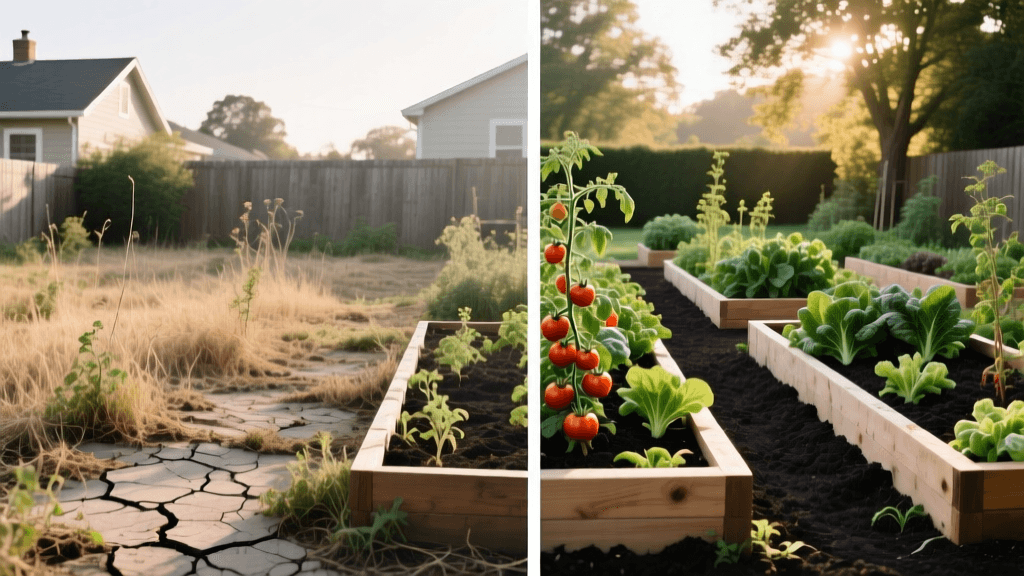 Transform Dead Grass Into A Thriving Raised Bed Garden