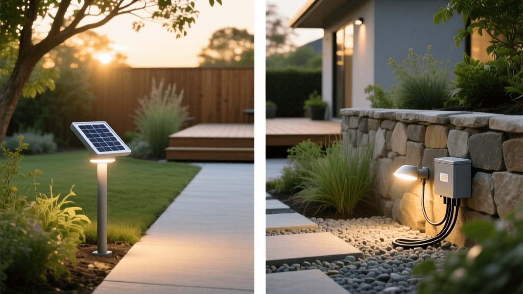 Solar vs Low-Voltage LED Landscape Lighting Review
