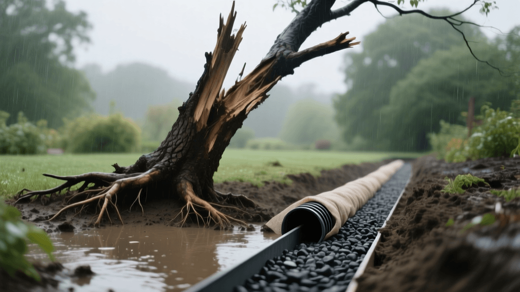 Storm Damaged Tree Triage 2026: French Drain Rescue Guide