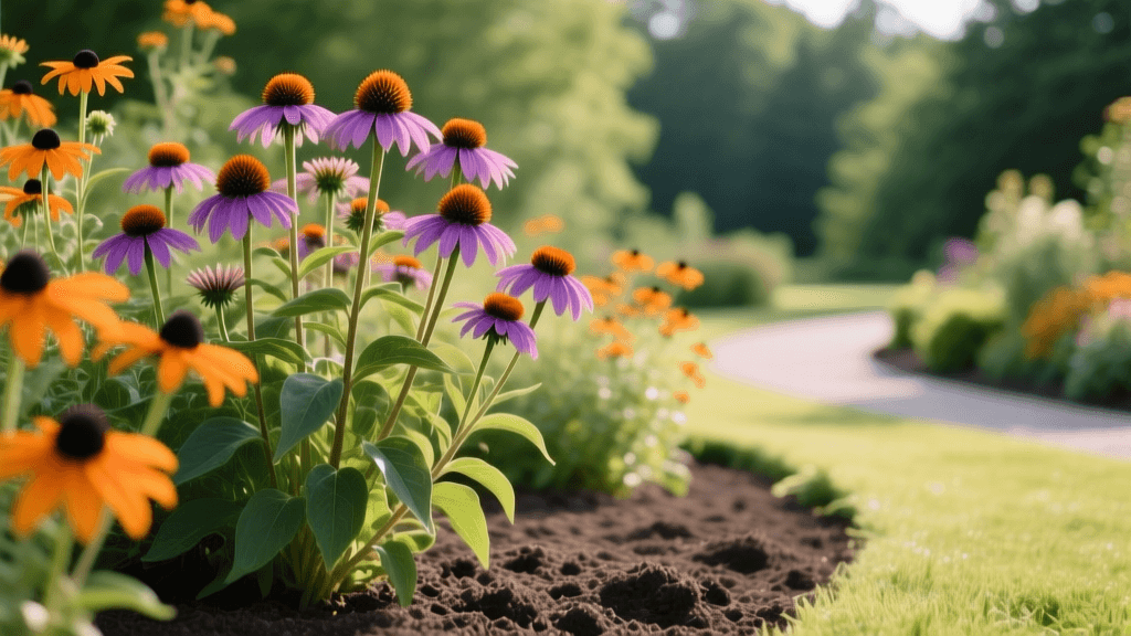 2026 Coneflower & Black-Eyed Susan Design & Core Aeration Guide