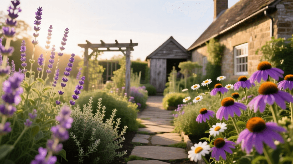 2026 Edible Cottage Garden: Lavender & Coneflower Foodscaping