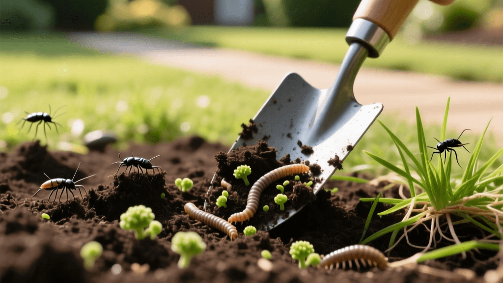 Using Compost to Suppress Lawn Grubs and Soil Pests