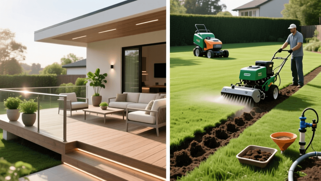 Deck vs Patio Costs 2026: Lawn Aeration & Seeding