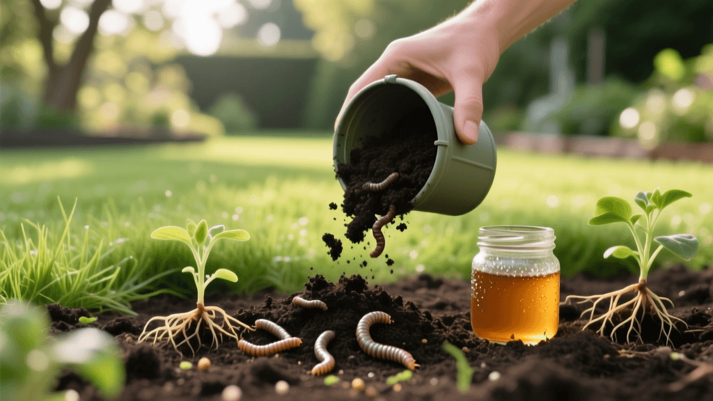How to Control Lawn Grubs Using Compost and Soil Microbes