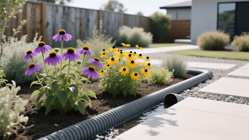 2026 Coneflower & Black-Eyed Susan Garden Design With Drainage Pipes