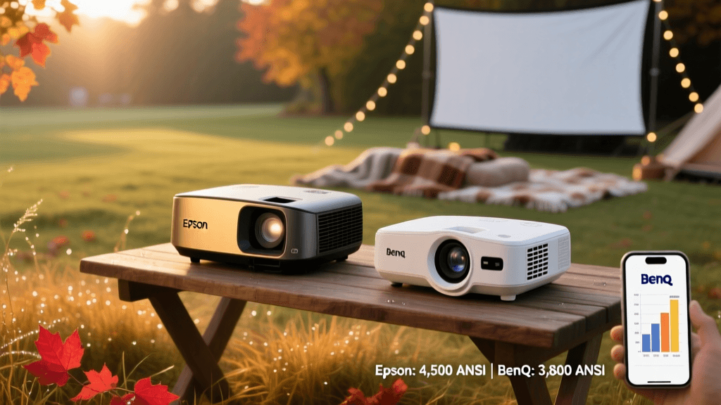 Epson vs BenQ Projectors 2026: Fall Lawn Movie Lumens