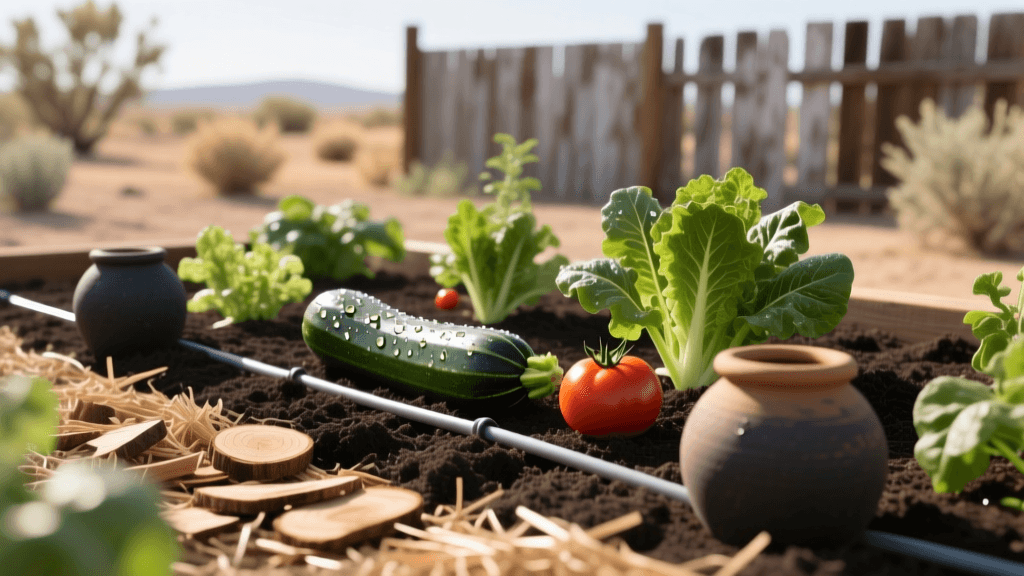 Water-Wise Vegetable Gardening: Ollas, Drip Lines, and Mulch