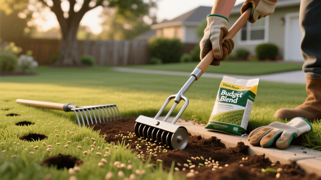 DIY Lawn Aeration and Overseeding on a Tight Budget