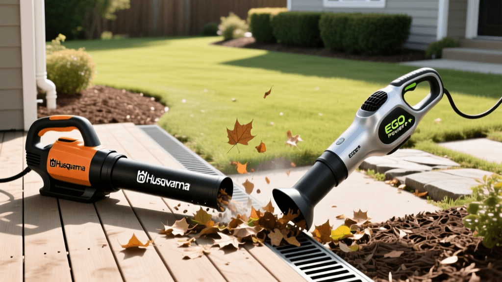 Husqvarna 150BT vs EGO Power+ Blowers for Drainage Care 2026