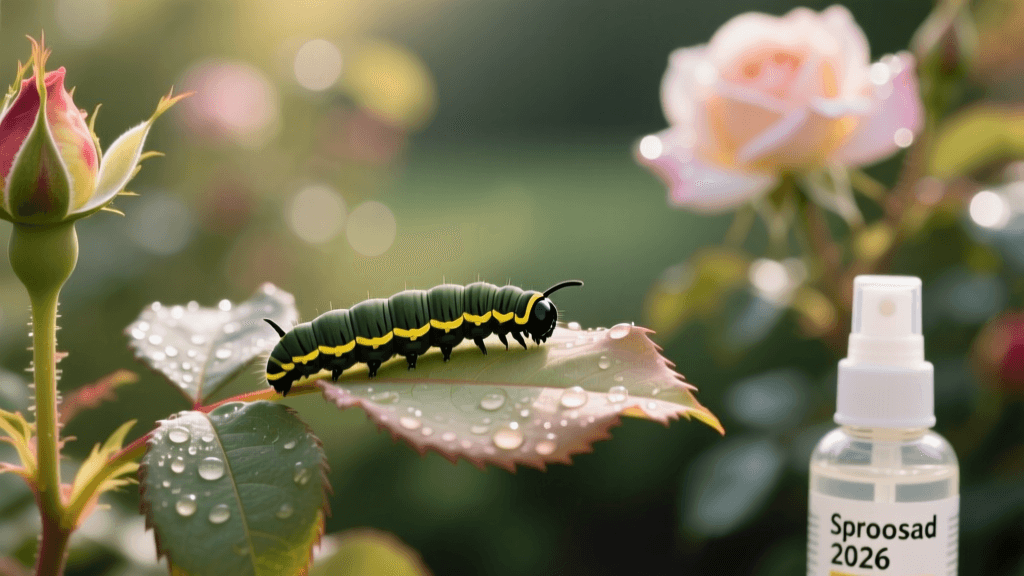 Rose Sawfly Larvae ID and Pollinator-Safe Spinosad 2026