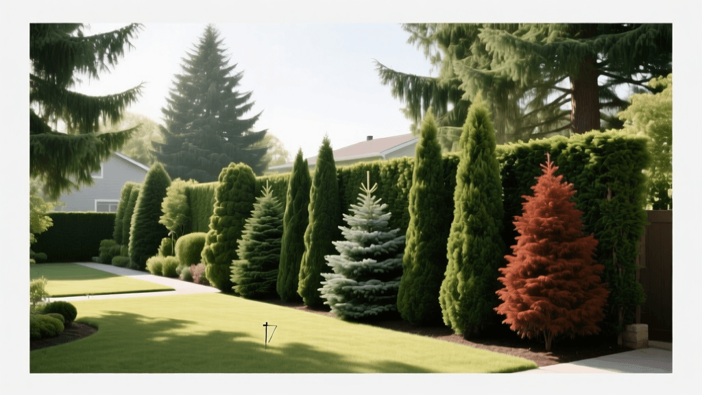 Designing a Living Privacy Screen With Evergreen Trees