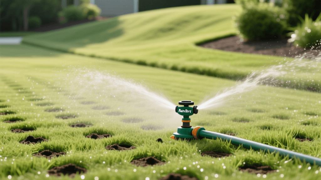 Rain Bird Rotary Sprinkler Setup for Aeration and Seeding 2026