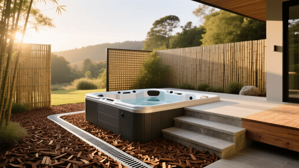 2026 Hot Tub Landscaping: Mulch, Privacy & Drainage