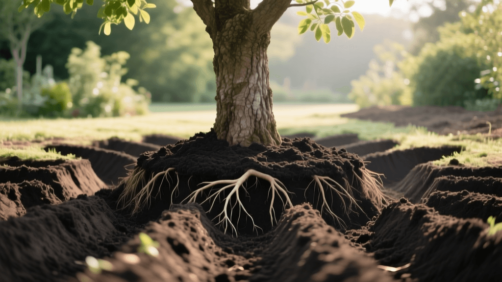 Revive Compacted Tree Soil With Compost and Radial Trenching