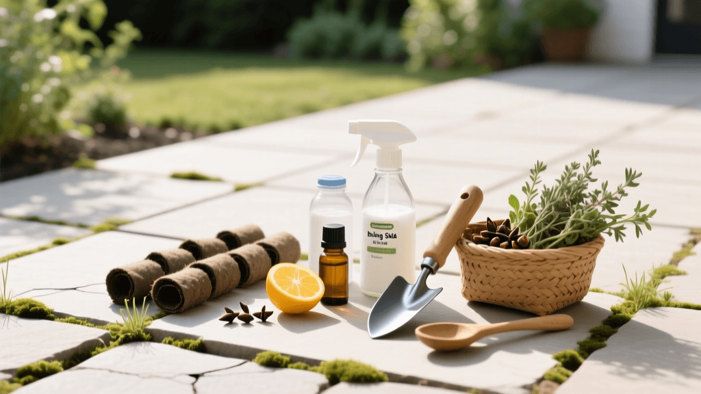 Organic Weed Control for Patios, Walkways, and Driveways
