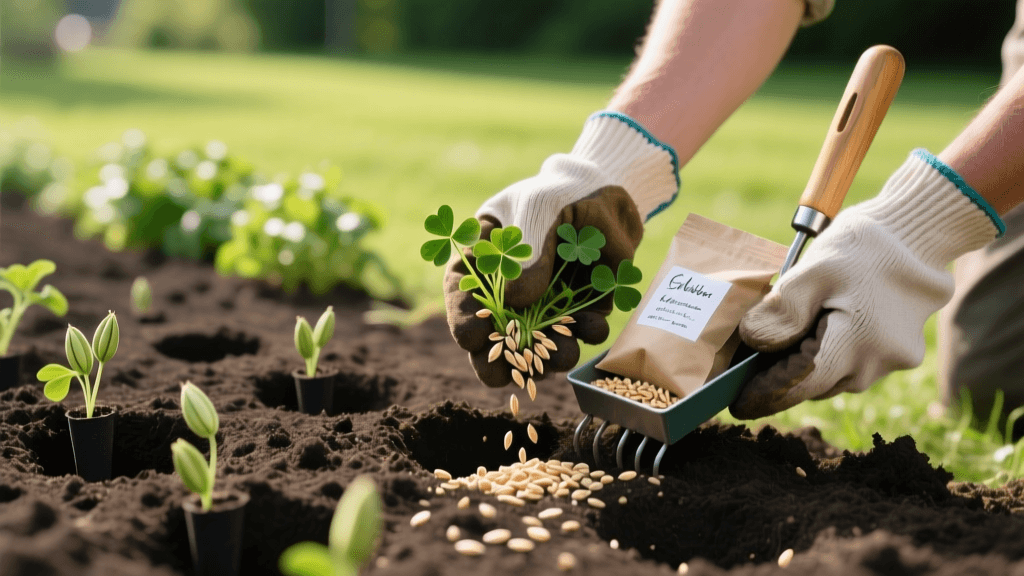Core Aeration and Overseeding Cover Crops for Gardens
