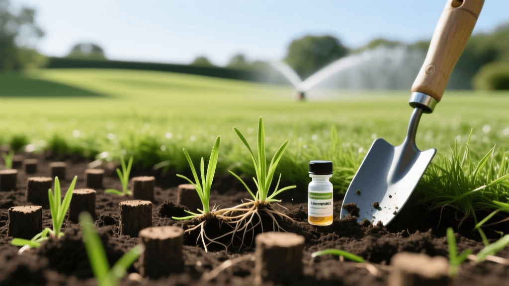 Aeration and Overseeding for Natural Lawn Grub Control