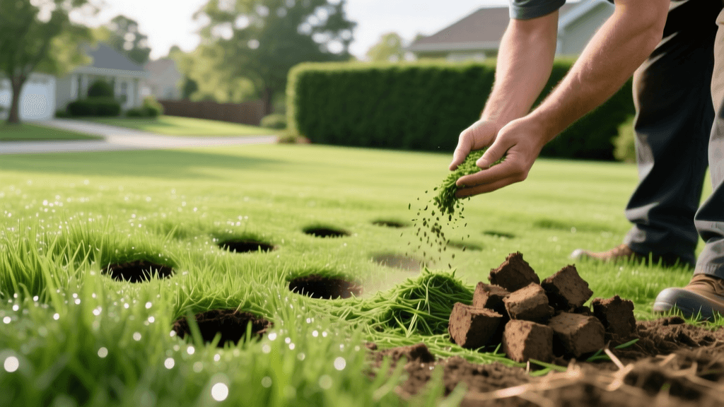 Aeration And Overseeding For Natural Lawn Pest Control