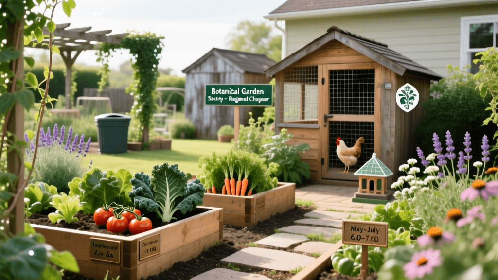 Backyard Chicken Run Integration With Vegetable Gardens