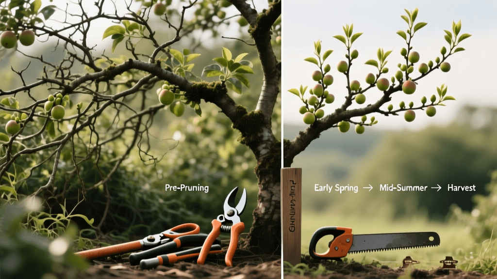 Transforming Neglected Fruit Trees: A Before and After Pruning Guide