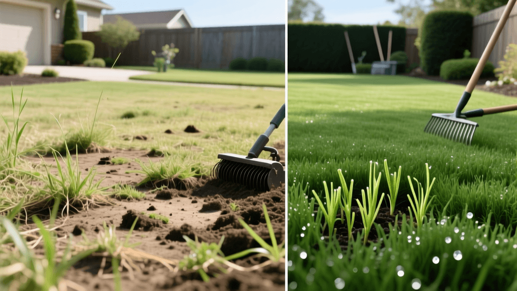 Transform Your Lawn: Before and After Aeration and Overseeding