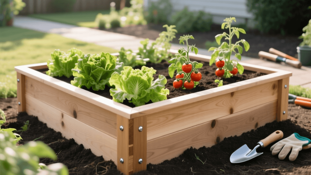 How to Build a 4x8 Raised Cedar Vegetable Garden Bed