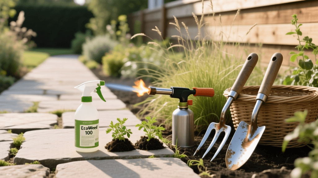 Chemical-Free Weed Control for Hardscapes and Garden Edges