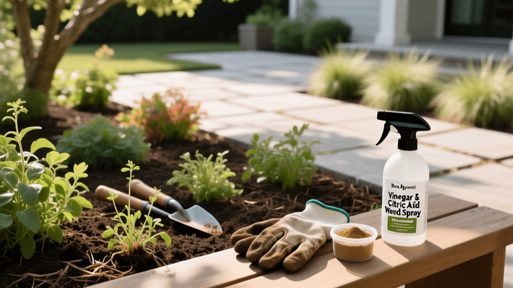 Chemical-Free Weed Control for Landscape Beds and Patios