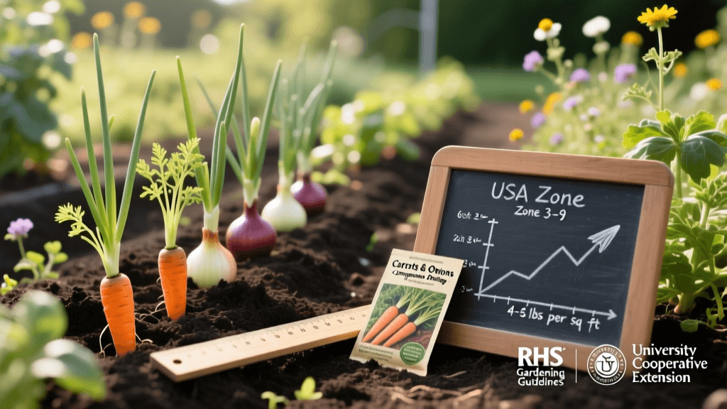 Companion Planting Chart For Carrots And Onions To Repel Pests