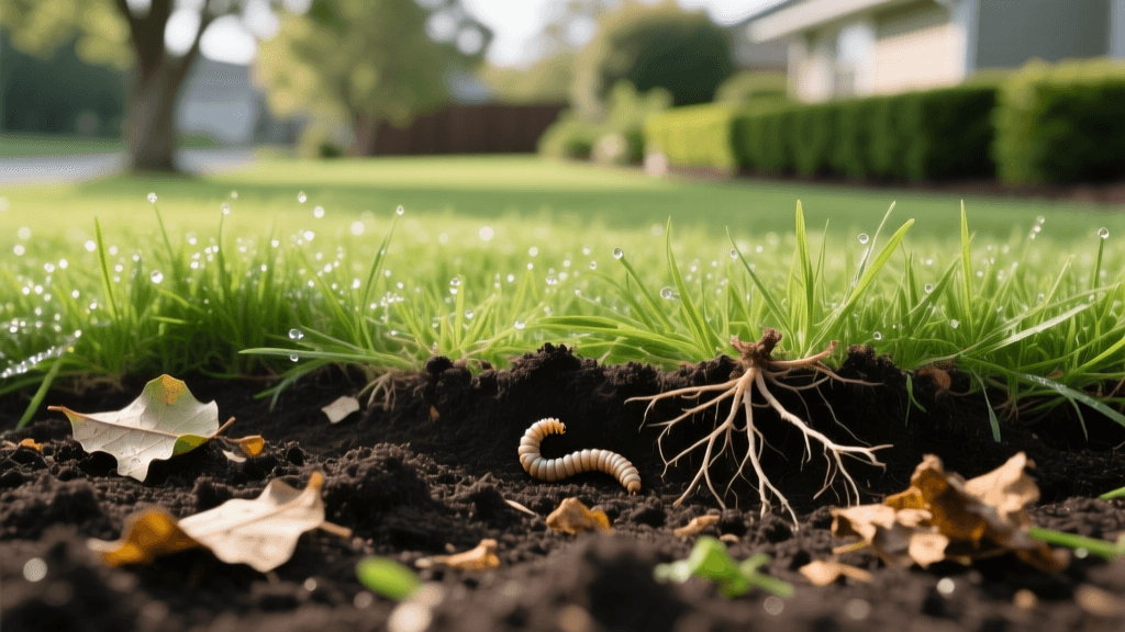 How Healthy Soil and Compost Control Lawn Grubs Naturally
