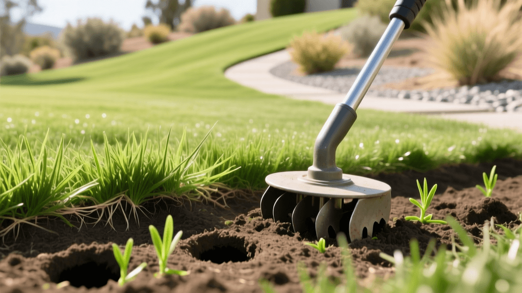 Core Aeration and Overseeding for a Resilient Landscape