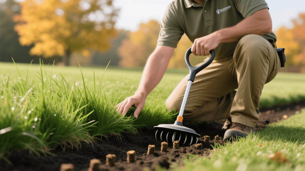 Core Aeration and Overseeding Tall Fescue: Fall Guide