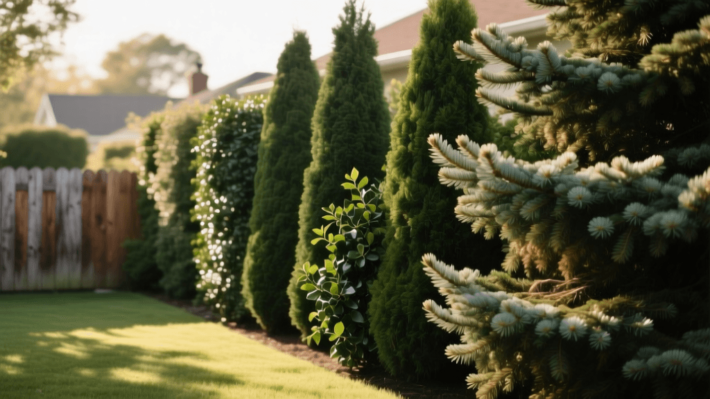 Designing a Living Privacy Screen With Evergreen Trees