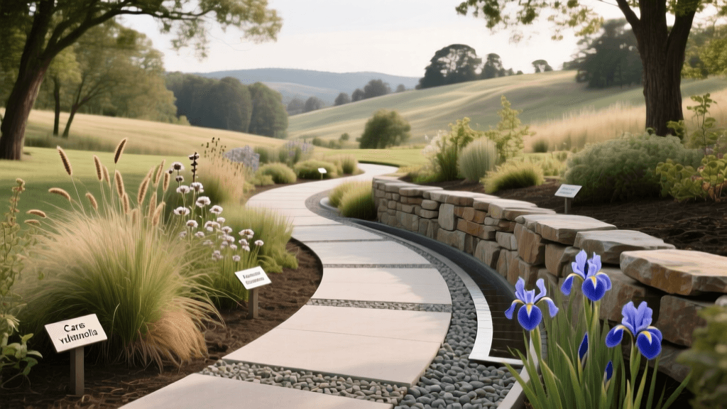 Designing Curving Pathways For Natural Landscape Flow