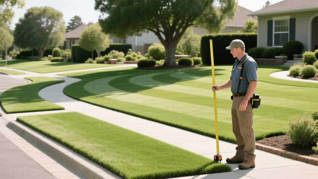 Designing Lawn Shapes and Borders for Efficient Mowing