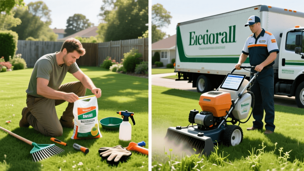 DIY vs Pro Lawn Care Costs: Fertilizer & Weed Control