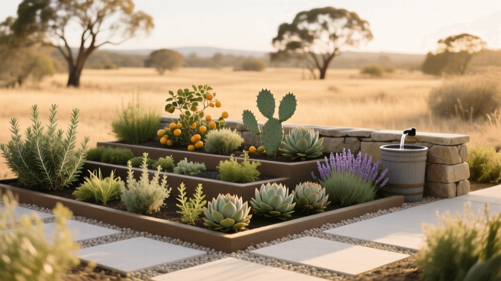Planning a Drought-Tolerant Edible Landscape Layout