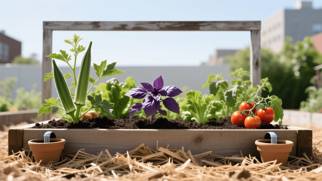 Drought-Proof Raised Bed Vegetables: Ollas & Mulch Guide