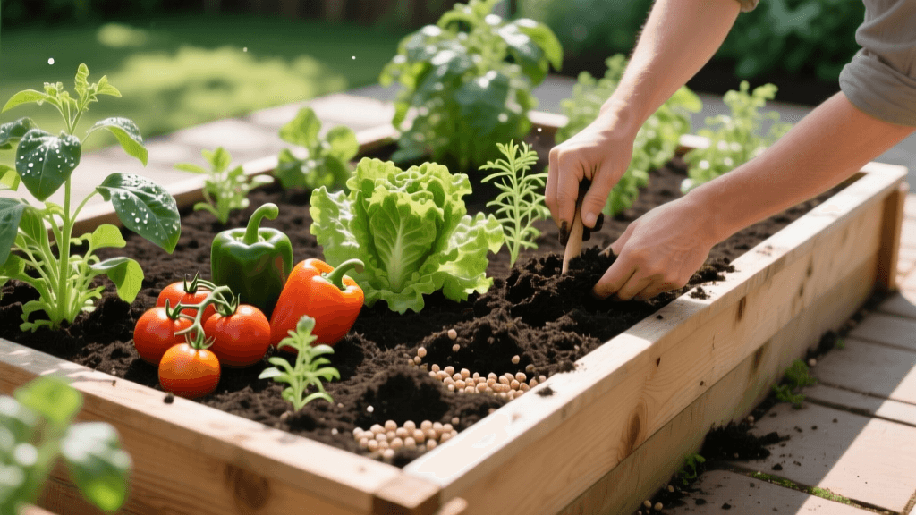 Expert Soil Mixing and Preparation for Raised Bed Vegetables