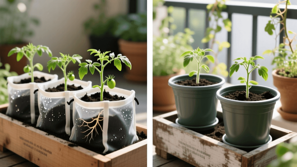 Fabric Grow Bags vs. Plastic Pots for Container Gardening