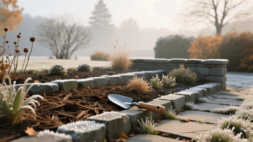 Complete Fall Hardscape Winterization and Garden Bed Prep