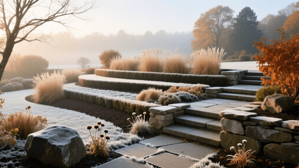 Fall Landscape Maintenance: Winterizing Beds and Stone