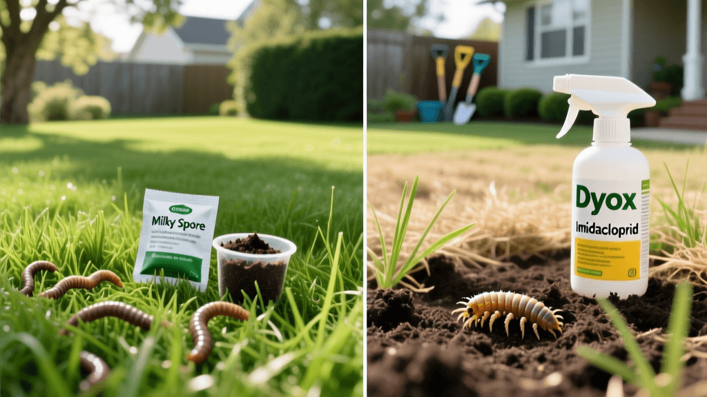 Best Grub Control Products: Milky Spore vs Chemical Insecticides