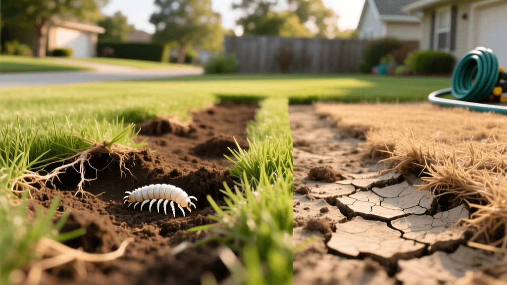 Grub Damage vs Drought Stress: Diagnosing Brown Patches