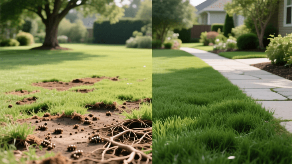Transforming a Grub-Destroyed Lawn: Before & After Recovery