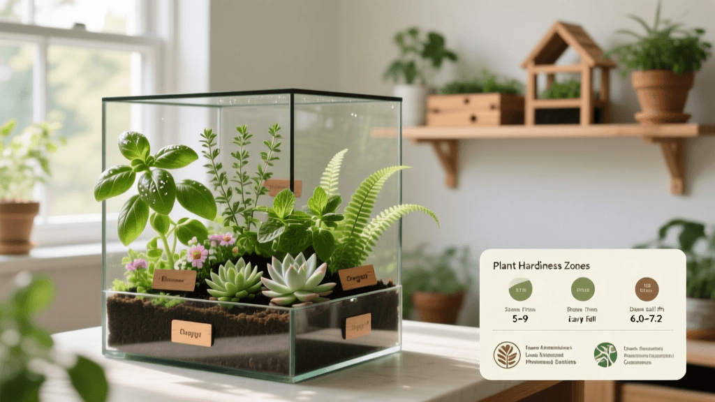 Herb Garden Terrarium Building For Indoor Growing